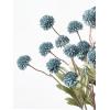 imageInnoGear Silk Flowers Pompon Mums Artificial Flowers 10pcs 50 Heads Fake Mini Chrysanthemums with Long Stems Bulk Faux Kiku Flower for Decoration Memorial DIY Wedding Bouquets Centerpieces BeigeDusty Blue