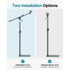 imageInnoGear Mic Stand Floor Boom Arm Floor Microphone Stand Height Adjustable Heavy Duty with Iron Base for HyperX SoloCast HyperX QuadCast S Razer Seiren V3 Mini Blue Yeti Shure SM58 and Other Mics