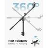 imageInnoGear Mic Stand Floor Boom Arm Floor Microphone Stand Height Adjustable Heavy Duty with Iron Base for HyperX SoloCast HyperX QuadCast S Razer Seiren V3 Mini Blue Yeti Shure SM58 and Other Mics