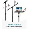 image:imageInnoGear Mic Stand Phone Holder Flexible Gooseneck Mount Clamp for Microphone Boom Arm Tube Pipes Music Accessories for iPhone 16 15 14 13 12 MAX Pro Samsung Galaxy All Smartphones Pack of 2Compact Pack of 2