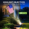 image:imageInnoGear Solar Spot Lights Outdoor Solar Lights Solar Spotlights Flag Pole Light Waterproof Landscape Lighting Outside for Flag Uplighting Backyard Patio Pathway Statue Palm Tree Sign WhiteWhite