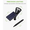 image:imageInnoGear Solar Spot Lights Outdoor Solar Lights Solar Spotlights Flag Pole Light Waterproof Landscape Lighting Outside for Flag Uplighting Backyard Patio Pathway Statue Palm Tree Sign WhiteRed  Green  Violet Purple  Blue