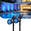 image:imageInnoGear Solar Spot Lights Outdoor Solar Lights Solar Spotlights Flag Pole Light Waterproof Landscape Lighting Outside for Flag Uplighting Backyard Patio Pathway Statue Palm Tree Sign WhiteBlue