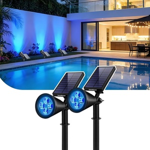 image:imageInnoGear Solar Spot Lights Outdoor Solar Lights Solar Spotlights Flag Pole Light Waterproof Landscape Lighting Outside for Flag Uplighting Backyard Patio Pathway Statue Palm Tree Sign WhiteBlue