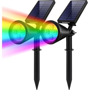 image:imageInnoGear Solar Spot Lights Outdoor Solar Lights Solar Spotlights Flag Pole Light Waterproof Landscape Lighting Outside for Flag Uplighting Backyard Patio Pathway Statue Palm Tree Sign WhiteMulticolor