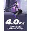 image:imageInnoGear 2026 Upgraded Microphone Boom Arm Magnetic Cable Management Low Profile Mic Stand 360 Rotatable Desk Mount for Fifine AM8 K669B Blue Yeti HyperX QuadCast SoloCast AT2020 WhiteBlack