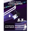image:imageInnoGear 2026 Upgraded Microphone Boom Arm Magnetic Cable Management Low Profile Mic Stand 360 Rotatable Desk Mount for Fifine AM8 K669B Blue Yeti HyperX QuadCast SoloCast AT2020 WhiteWhite