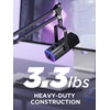 image:imageInnoGear 2026 Upgraded Microphone Boom Arm Magnetic Cable Management Low Profile Mic Stand 360 Rotatable Desk Mount for Fifine AM8 K669B Blue Yeti HyperX QuadCast SoloCast AT2020 WhiteBlack