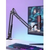 image:imageInnoGear 2026 Upgraded Microphone Boom Arm Magnetic Cable Management Low Profile Mic Stand 360 Rotatable Desk Mount for Fifine AM8 K669B Blue Yeti HyperX QuadCast SoloCast AT2020 WhiteBlack