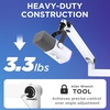 image:imageInnoGear 2026 Upgraded Microphone Boom Arm Magnetic Cable Management Low Profile Mic Stand 360 Rotatable Desk Mount for Fifine AM8 K669B Blue Yeti HyperX QuadCast SoloCast AT2020 WhiteWhite