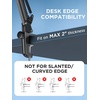 image:imageInnoGear 2026 Upgraded Microphone Boom Arm Magnetic Cable Management Low Profile Mic Stand 360 Rotatable Desk Mount for Fifine AM8 K669B Blue Yeti HyperX QuadCast SoloCast AT2020 WhiteBlack
