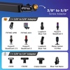 image:imageInnoGear 2026 Upgraded Microphone Boom Arm Magnetic Cable Management Low Profile Mic Stand 360 Rotatable Desk Mount for Fifine AM8 K669B Blue Yeti HyperX QuadCast SoloCast AT2020 WhiteBlack