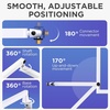 image:imageInnoGear 2026 Upgraded Microphone Boom Arm Magnetic Cable Management Low Profile Mic Stand 360 Rotatable Desk Mount for Fifine AM8 K669B Blue Yeti HyperX QuadCast SoloCast AT2020 WhiteWhite