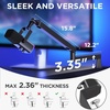 image:imageInnoGear 2026 Upgraded Microphone Boom Arm Magnetic Cable Management Low Profile Mic Stand 360 Rotatable Desk Mount for Fifine AM8 K669B Blue Yeti HyperX QuadCast SoloCast AT2020 WhiteBlack
