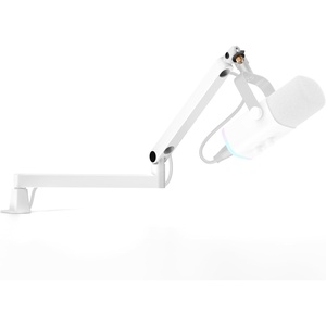 image:imageInnoGear 2026 Upgraded Microphone Boom Arm Magnetic Cable Management Low Profile Mic Stand 360 Rotatable Desk Mount for Fifine AM8 K669B Blue Yeti HyperX QuadCast SoloCast AT2020 WhiteWhite